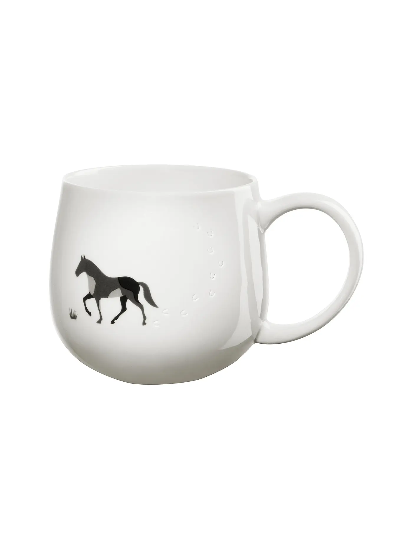 ASA SELECTION | Henkelbecher 0,4l MAGU-FOOTPRINTS Rabbit | weiss